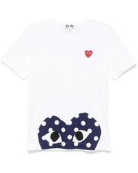COMME DES GARÇONS PLAY - Emblem" T-Shirt - Lyst