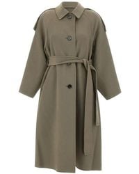 IRO - Belted Button-Front Coat - Lyst