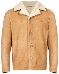 Salvatore Santoro - Shearling-Collar Button-Fastening Jacket - Lyst