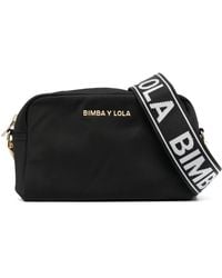 Bimba Y Lola - Umhängetasche Mit Logo-Schild - Lyst