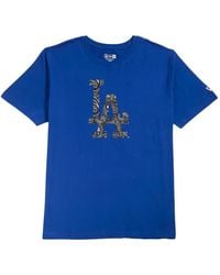 KTZ - T-Shirt Mlb La Dodgers À Manches Courtes Et Détails À Motif Cachemire - Lyst