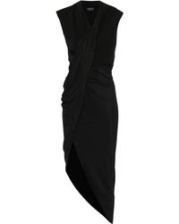 Balenciaga - Gedrapeerde Midi-Jurk - Lyst