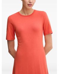 Marc O' Polo - Short-Sleeve A-Line Midi Dress - Lyst