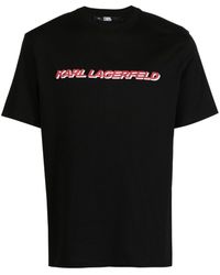 Karl Lagerfeld - Karlism T-Shirt mit Logo-Print - Lyst