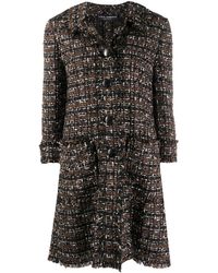Dolce & Gabbana Single-breasted Tweed Coat - Metallic