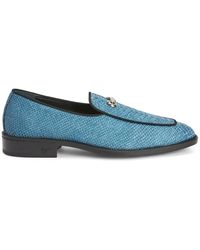 Giuseppe Zanotti - スネークパターン レザーローファー - Lyst