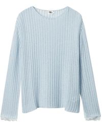 B+ AB - Lace-Trim Long-Sleeve Sweater - Lyst