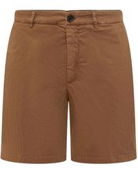 Department 5 - Buttoned Chino Shorts - Lyst