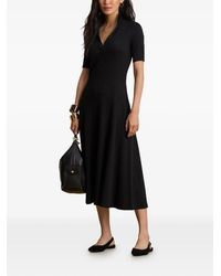 buckle trim rib knit midi dress Lauren Ralph Lauren Buckle-trim Rib-knit Midi Dress (RAF200980038) - Midi  jurken