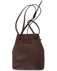 Miu Miu - Nappa-Leather Mini Bag - Lyst
