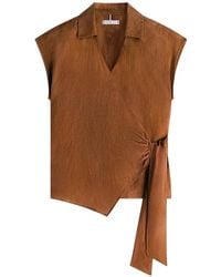 Tommy Hilfiger - Wrap-Front Sleeveless Top - Lyst