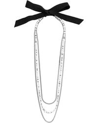 Lanvin - Collana Decorata Con Perle - Lyst