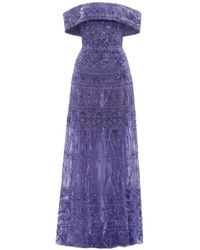 Saiid Kobeisy - Beaded Sequin-Embellished Maxi Dress - Lyst