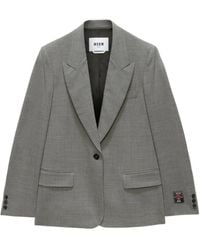 MSGM - Blazer con botones - Lyst
