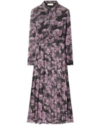 Tory Burch - Dress With Pleated Hem - Lyst