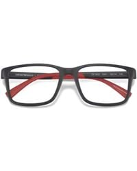 Emporio Armani - Rectangle-Frame Glasses - Lyst