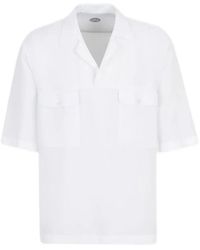 Vincenzo Di Ruggiero - Camp-Collar Flap-Pocket T-Shirt - Lyst