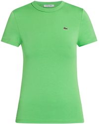 Lacoste - Logo-Appliqué Organic Cotton T-Shirt - Lyst