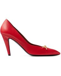 Versace - Clelia Nappa Pumps 90 Mm - Lyst