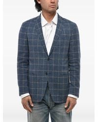 Corneliani - Checked Single-Breasted Blazer - Lyst