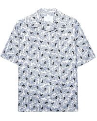 Prada - Printed Cotton Blend Shirt - Lyst