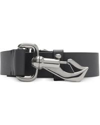 Burberry - Leather Equestrian Belt - Lyst