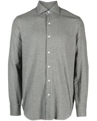 Barba Napoli - Check-Print Cotton Shirt - Lyst