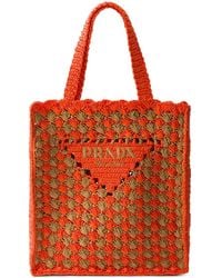 Prada - Borsa Tote All'Uncinetto - Lyst
