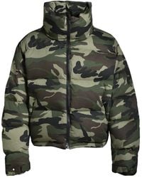BREATH - Camouflage Padded Jacket - Lyst