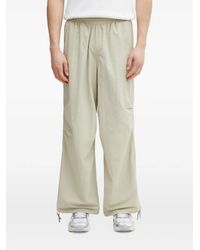 PUMA - Wardrobe Essentials Logo-Embroidered Drawstring Wide-Leg Trousers - Lyst