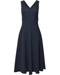 Aspesi - Midi-Jurk Met V-Hals - Lyst