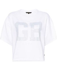 Goldbergh - T-shirt en jersey à logo strassé - Lyst