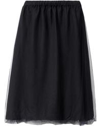 Fabiana Filippi - Tulle-Overlay Midi Skirt - Lyst