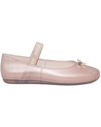 Melissa - Ballerines Sophie À Effet Pailleté Et Détail De Nœud - Lyst