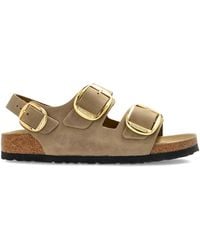 Birkenstock - Milano Big Buckle Flat Sandals - Lyst