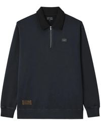Izzue - Quarter-Zip Logo-Patch Polo Shirt - Lyst