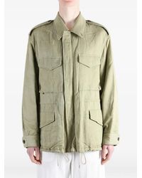 AURALEE - Epaulette Multi-Pocket Military Jacket - Lyst