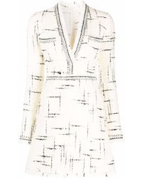 Giambattista Valli - Tweed-knit Longsleeved Dress - Lyst
