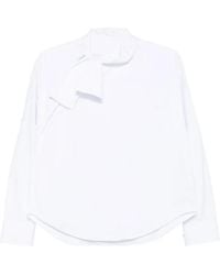 Xacus - Pussy-Bow Long-Sleeve Shirt - Lyst