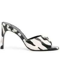 Coperni - Zebra-Print Logo 105Mm Sandals - Lyst