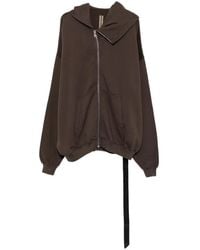 Rick Owens - Mountain Asymmetric Zip-Up Hoodie - Lyst