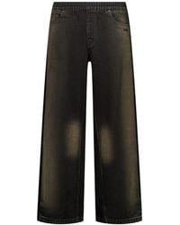 AVAVAV - X Adidas Originals Logo-Embroidered Faded-Effect Jeans - Lyst