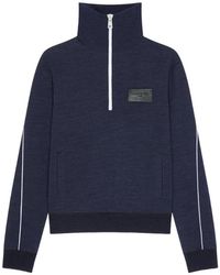 Givenchy - Wollen Sweater Met Paris-Patch En Rits - Lyst