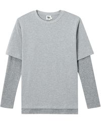 B+ AB - Layered Cotton T-Shirt - Lyst