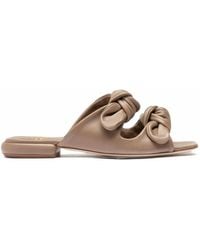 Officine Creative - Suki Knotted Leather Flat Sandals - Lyst