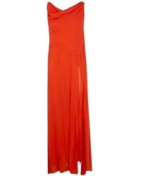 Blumarine - Georgette Long Dress - Lyst