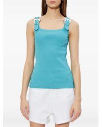 Versace Jeans Couture - Baroque-Buckle Tank Top - Lyst