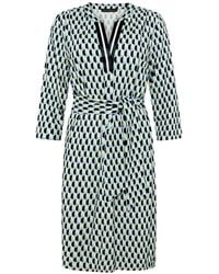 Betty Barclay - Geometric-Print Belted Dress - Lyst