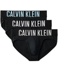 Calvin Klein - Logo-Waistband Cotton Briefs (Set Of Three) - Lyst