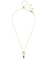 Swarovski - Crystal-Pendant Cable-Link Necklace - Lyst